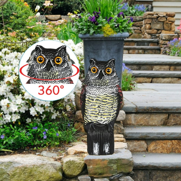 Fake Horned Owl Bird Scarecrow Decoy Deterrents Outdoor Nature Pest Repellent Fake Horned Owl Bird Scarecrow Decoy Deterrents Outdoor Nature Pest Repellent